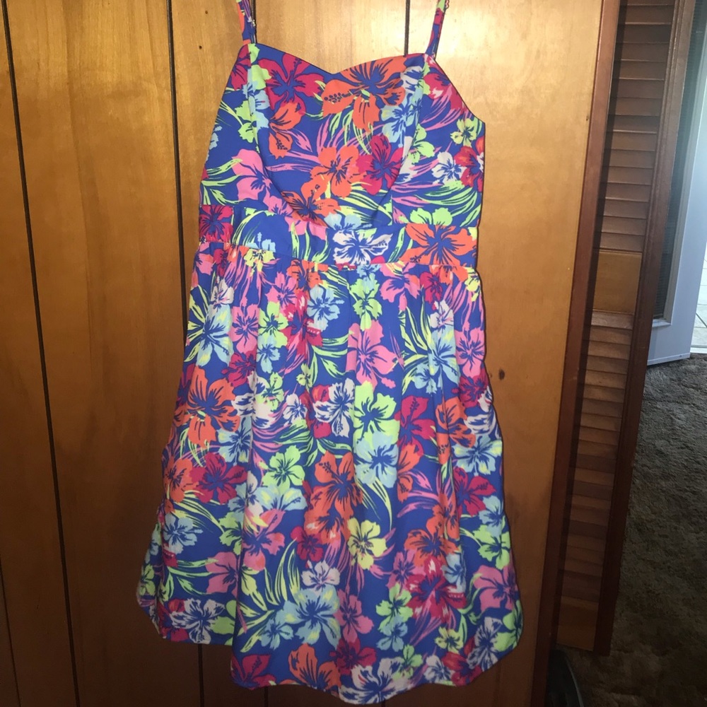 Red camel sun dress